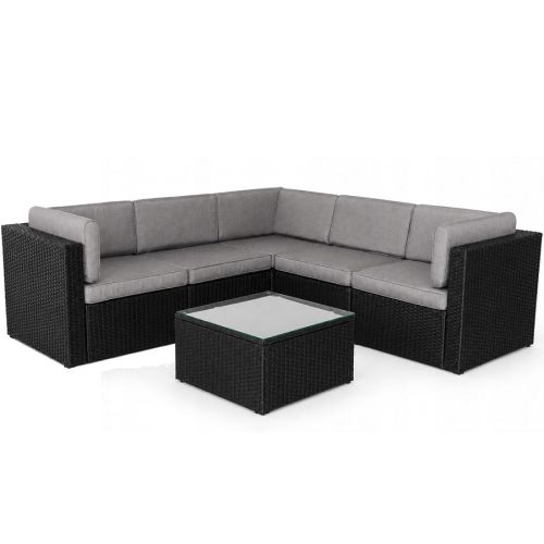 Narożnik ogrodowy z technorattanu Sapphire ST-1330 Rubi