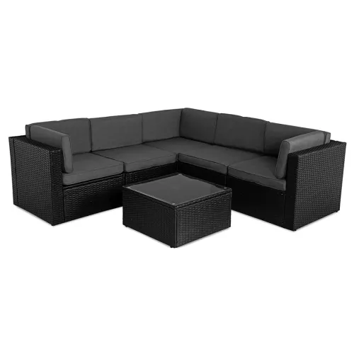 Narożnik ogrodowy z technorattanu Sapphire ST-1330 Rubi