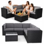 Narożnik ogrodowy z technorattanu Sapphire ST-1330 Rubi