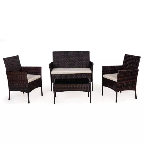 Zestaw mebli ogrodowych z technorattanu Sapphire ST-1410 Lima