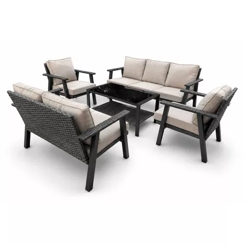 Zestaw mebli ogrodowych Sapphire ST-1420 Calvia Premium - sofy, fotele, stolik Zestaw mebli ogrodowych Sapphire ST-1420 Calvia Premium - sofy, fotele, stolik