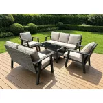 Zestaw mebli ogrodowych Sapphire ST-1420 Calvia Premium - sofy, fotele, stolik Zestaw mebli ogrodowych Sapphire ST-1420 Calvia Premium - sofy, fotele, stolik