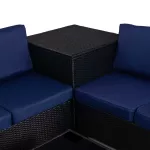 Zestaw mebli ogrodowych narożnik Sapphire ST-1430 Mila - narożnik, stolik, schowek