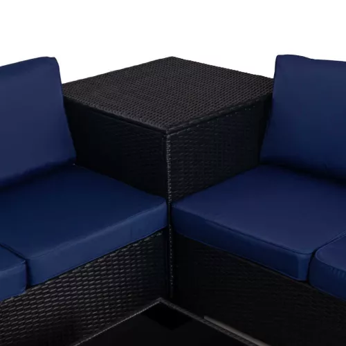Zestaw mebli ogrodowych narożnik Sapphire ST-1430 Mila - narożnik, stolik, schowek