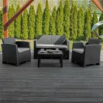 Zestaw mebli ogrodowych Sapphire ST-1540 Boston - stolik + sofa + 2 fotele