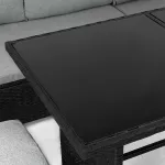 Zestaw mebli ogrodowych Sapphire ST-1570 Gusto - narożnik + stół - czarne Zestaw mebli ogrodowych Sapphire ST-1570 Gusto - narożnik + stół - czarne