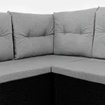Zestaw mebli ogrodowych Sapphire ST-1570 Gusto - narożnik + stół - czarne Zestaw mebli ogrodowych Sapphire ST-1570 Gusto - narożnik + stół - czarne