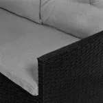 Zestaw mebli ogrodowych Sapphire ST-1570 Gusto - narożnik + stół - czarne Zestaw mebli ogrodowych Sapphire ST-1570 Gusto - narożnik + stół - czarne