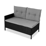 Zestaw mebli ogrodowych Sapphire ST-1570 Gusto - narożnik + stół - czarne Zestaw mebli ogrodowych Sapphire ST-1570 Gusto - narożnik + stół - czarne