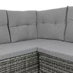Zestaw mebli ogrodowych Sapphire ST-1570 Gusto - narożnik + stół - szary Zestaw mebli ogrodowych Sapphire ST-1570 Gusto - narożnik + stół - szary