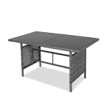 Zestaw mebli ogrodowych Sapphire ST-1570 Gusto - narożnik + stół - szary Zestaw mebli ogrodowych Sapphire ST-1570 Gusto - narożnik + stół - szary