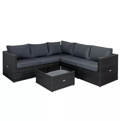 Zestaw mebli ogrodowych Sapphire ST-1580 Madera - narożnik + stolik Zestaw mebli ogrodowych Sapphire ST-1580 Madera - narożnik + stolik