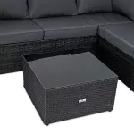 Zestaw mebli ogrodowych Sapphire ST-1580 Madera - narożnik + stolik Zestaw mebli ogrodowych Sapphire ST-1580 Madera - narożnik + stolik