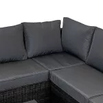 Zestaw mebli ogrodowych Sapphire ST-1580 Madera - narożnik + stolik Zestaw mebli ogrodowych Sapphire ST-1580 Madera - narożnik + stolik
