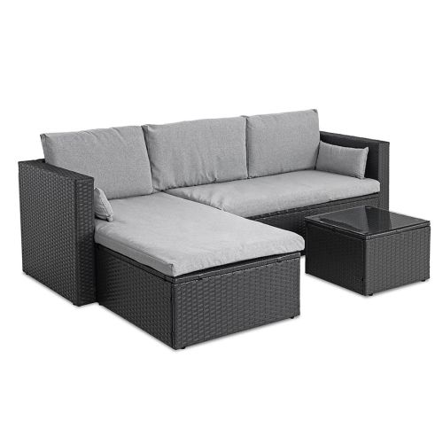 Narożnik ogrodowy z technorattanu Sapphire ST-1670 Soria