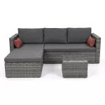 Narożnik ogrodowy z technorattanu Sapphire ST-1670 Soria