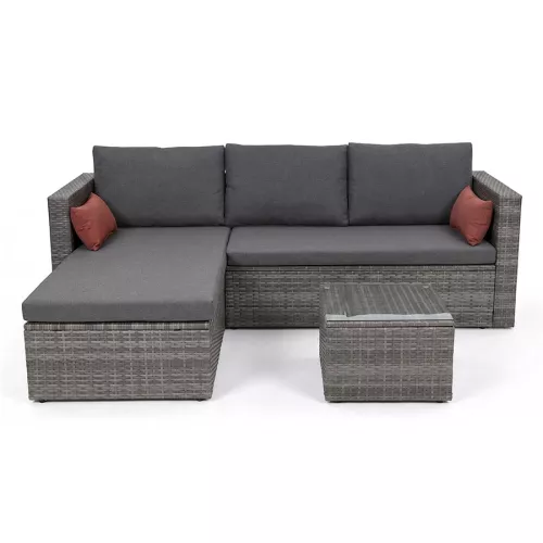 Narożnik ogrodowy z technorattanu Sapphire ST-1670 Soria