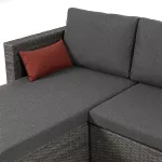 Narożnik ogrodowy z technorattanu Sapphire ST-1670 Soria