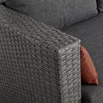Narożnik ogrodowy z technorattanu Sapphire ST-1670 Soria