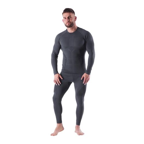 Bielizna termoaktywna męska Nils Ragnar BTZ0060 szara - set 2XL/3XL
