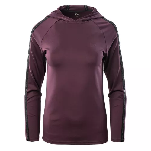 Bluza damska z kapturem IQ Boyna WMNS - purpurowa
