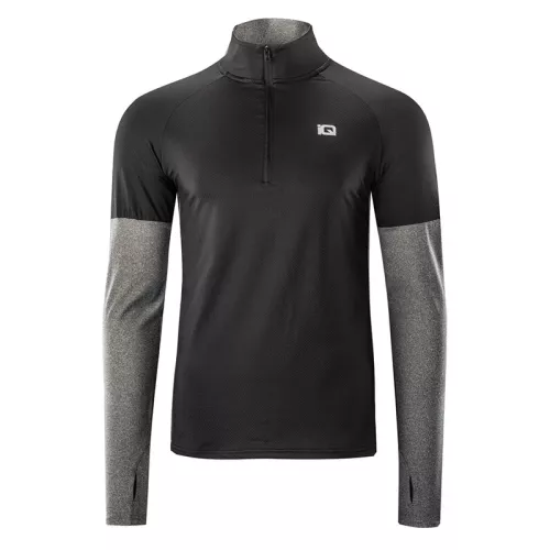 Bluza męska treningowa IQ Immo - czarno-szara Bluza męska treningowa IQ Immo - czarno-szara
