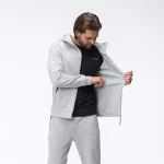 Bluza męska z kapturem Fitanu Fimon - szara Bluza męska z kapturem Fitanu Fimon - szara