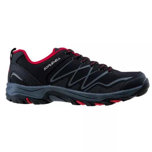 Buty turystyczne męskie Martes Ronn Low - czarno-czerwone Buty turystyczne męskie Martes Ronn Low - czarno-czerwone
