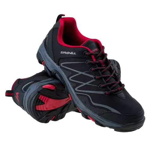 Buty turystyczne męskie Martes Ronn Low - czarno-czerwone