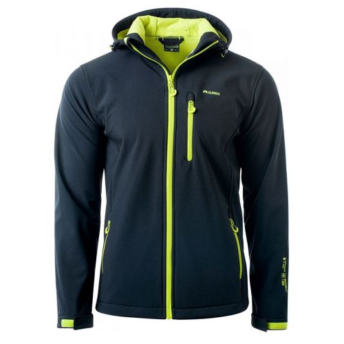 Kurtka męska Softshell Elbrus Iver - czarno-żółta