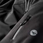 Kurtka męska ocieplana Softshell Hi-Tec Geko - czarna