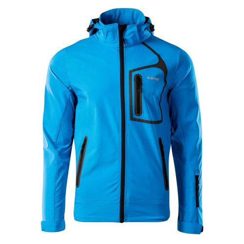 Kurtka męska Softshell Hi-Tec Nils - błękitna