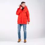 Kurtka męska ocieplana Iguana Taavo - czerwona