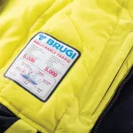Kurtka narciarska ocieplana dziecięca Brugi 1AM2 - zielona Kurtka narciarska ocieplana dziecięca Brugi 1AM2 - zielona
