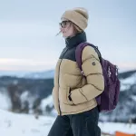 Kurtka pikowana damska zimowa Hi-Tec Lady Fowella - beżowo-czarna Kurtka pikowana damska zimowa Hi-Tec Lady Fowella - beżowo-czarna
