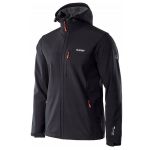 Kurtka męska Softshell Hi-Tec Caen - czarno-pomarańczowa