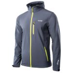 Kurtka męska Softshell Hi-Tec Caen - szaro-żółta