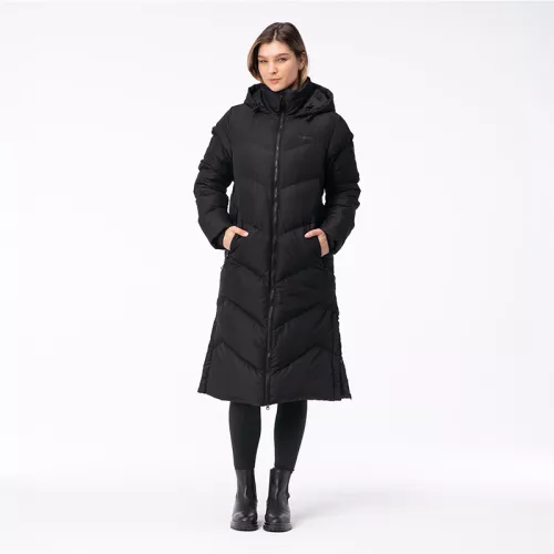 Płaszcz pikowany damski zimowy Hi-Tec Lady Gilian - czarny
