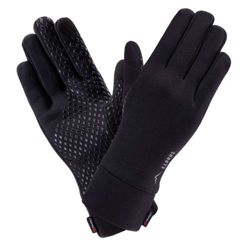 Rękawiczki męskie jesienno-zimowe Elbrus Porte Polartec - czarne