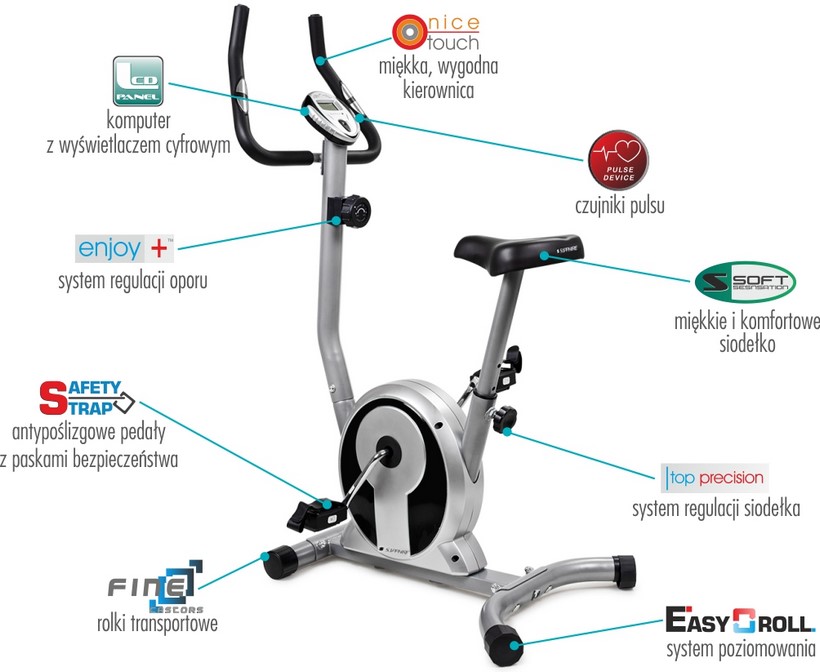 Rower magnetyczny SG-250B Sapphire SMART