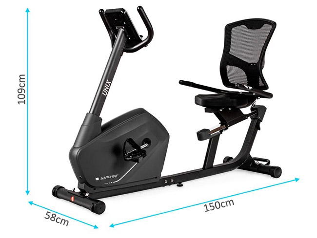 Rower elektromagnetyczny poziomy Sapphire SG-8000RB Unix