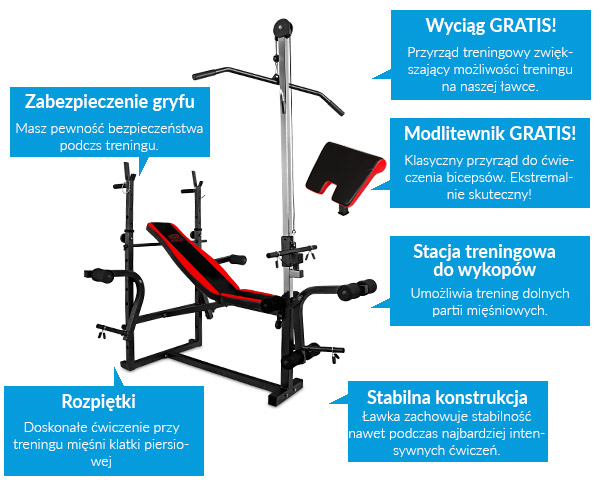 Ławka XYLO XG-500 + Gratisy: wyciąg i modlitewnik