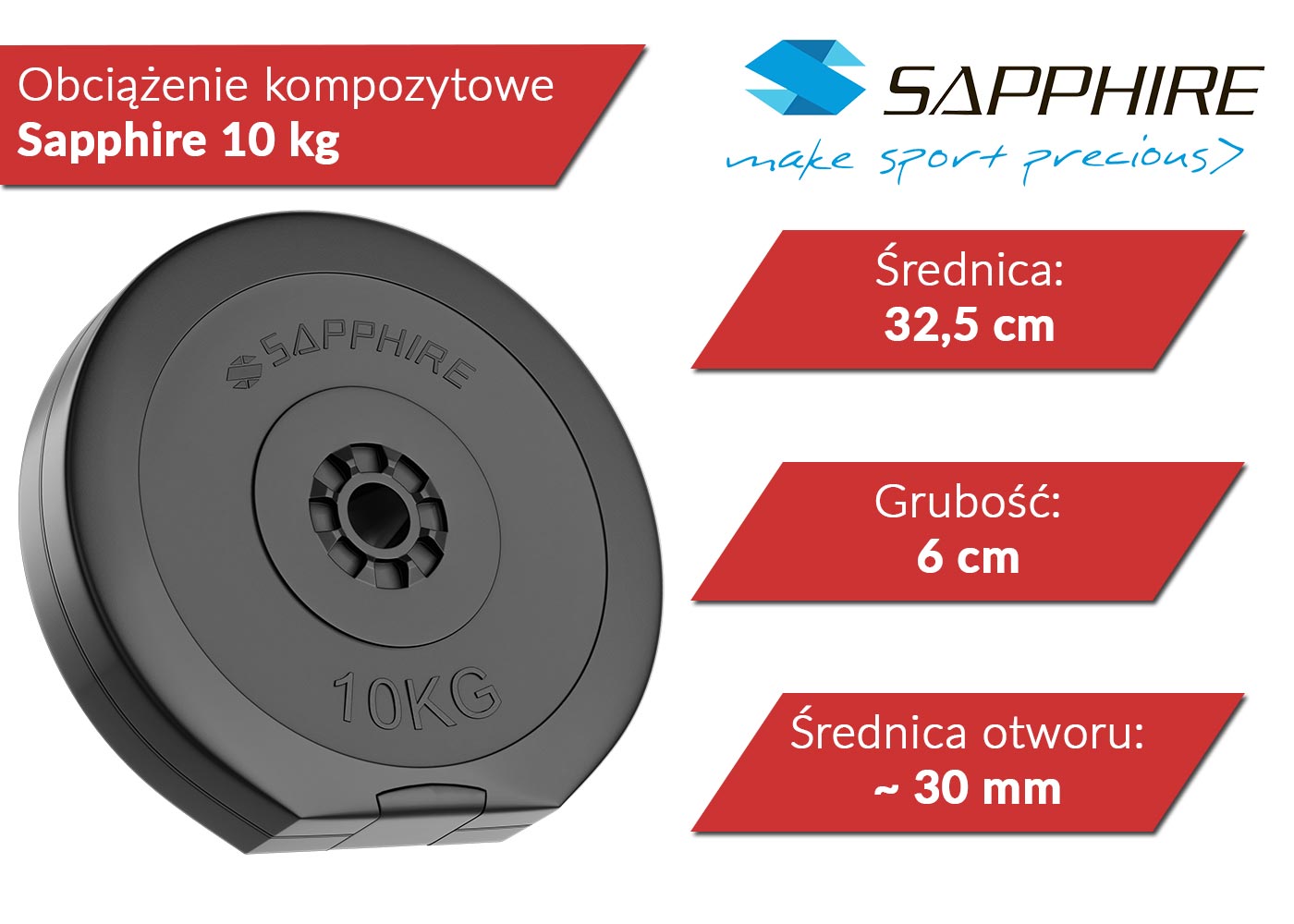 Obciążenia kompozytowe Sapphire 10 kg