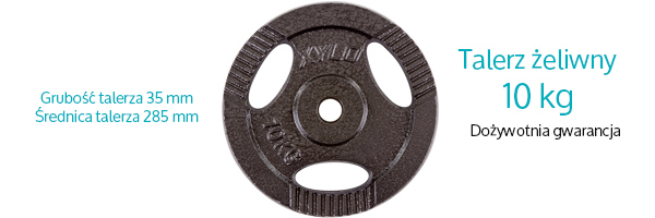 Obciążenie żeliwne 10 kg Xylo Obciążenie żeliwne 10 kg Xylo