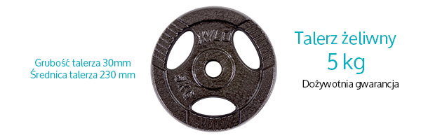 Obciążenie żeliwne 5 kg Xylo Obciążenie żeliwne 5 kg Xylo