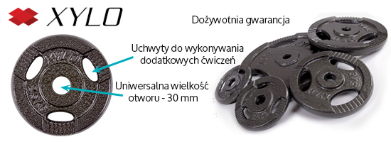 Obciążenie żeliwne 1,25 kg Xylo Obciążenie żeliwne 1,25 kg Xylo