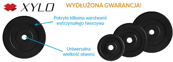 Zestaw obciążeń Xylo Solid 30 kg Zestaw obciążeń Xylo Solid 30 kg