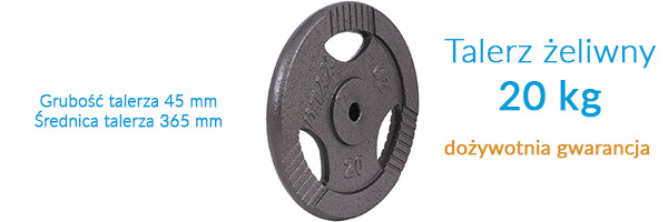 Obciążenia żeliwne 20 kg Xylo Obciążenia żeliwne 20 kg Xylo