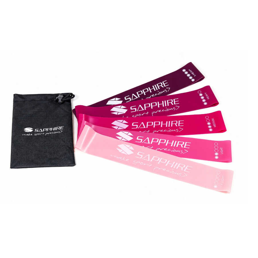 Zestaw gum oporowych Sapphire SG-1314 - różowe Zestaw gum oporowych Sapphire SG-1314 - różowe