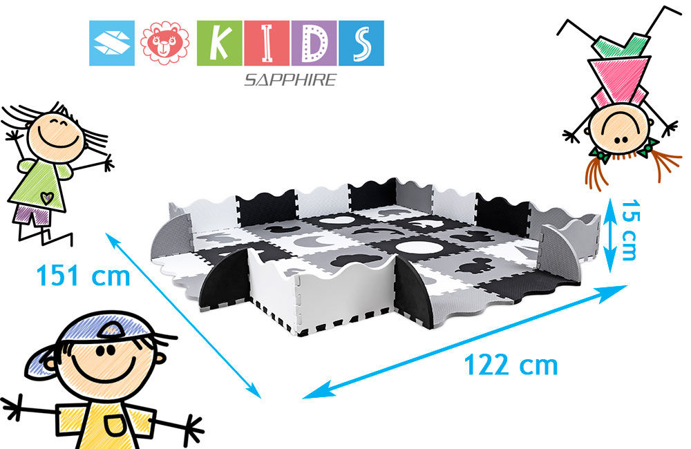 Mata puzzle z obrzeżami Sapphire Kids SK-33 - Mono Mata puzzle z obrzeżami Sapphire Kids SK-33 - Mono